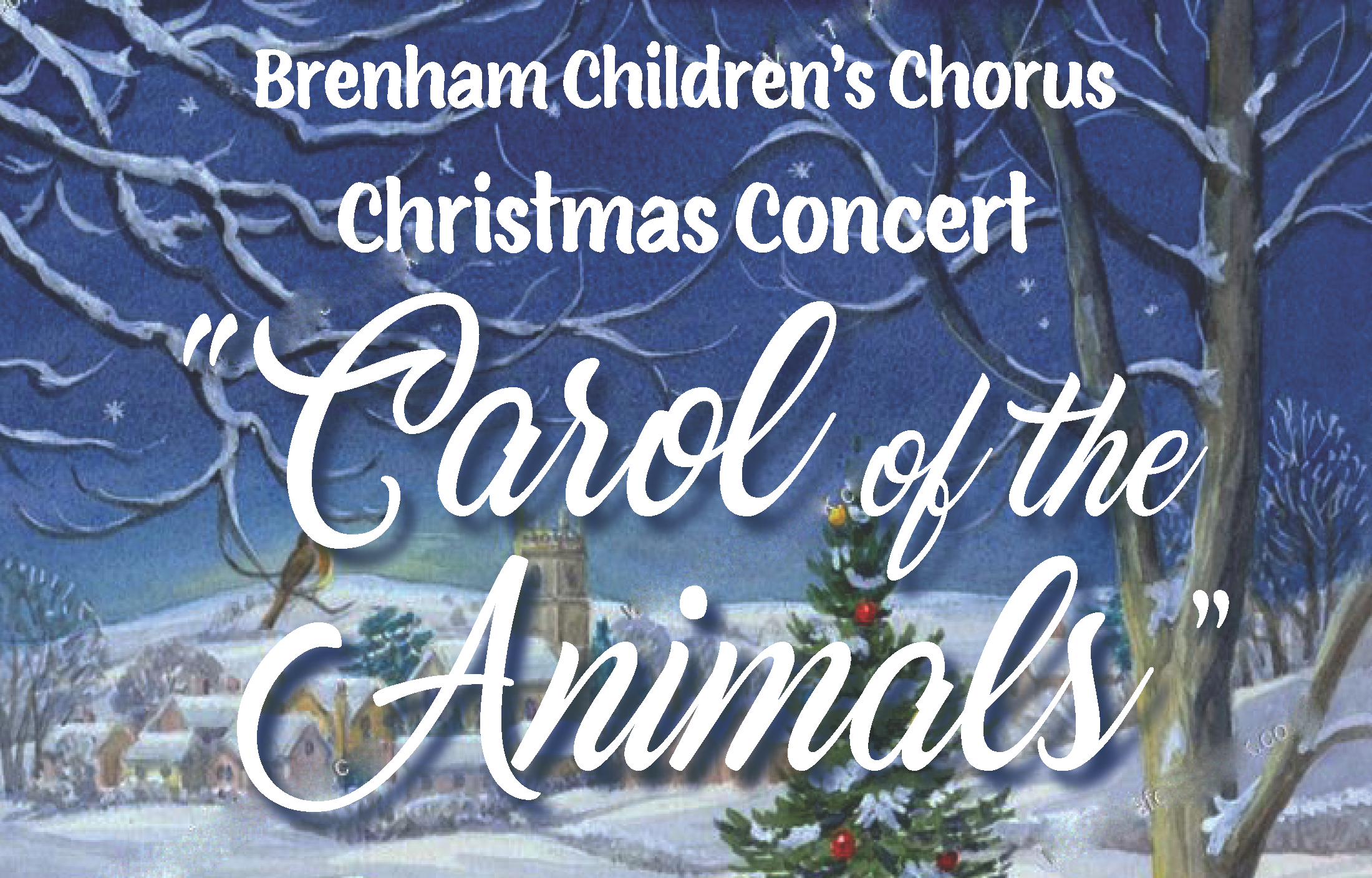 Christmas concert product graphic