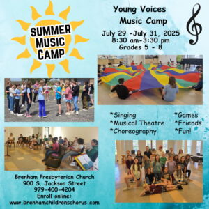 2025 summer music camp graphic