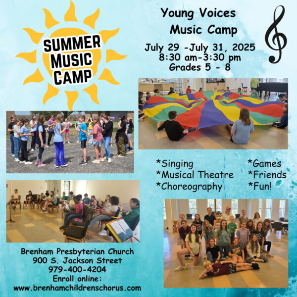 2025 summer music camp graphic