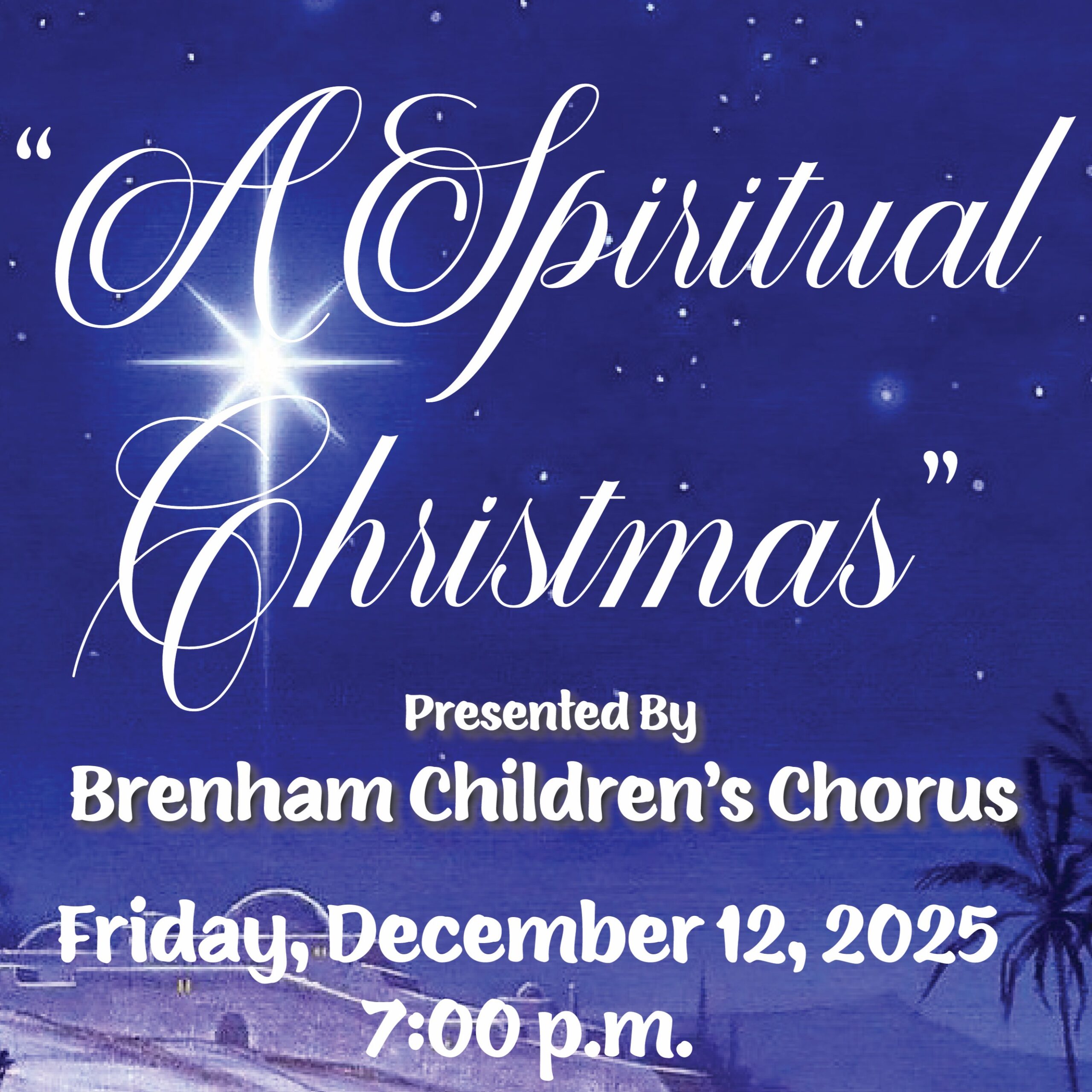 Image for a spiritual christmas concert
